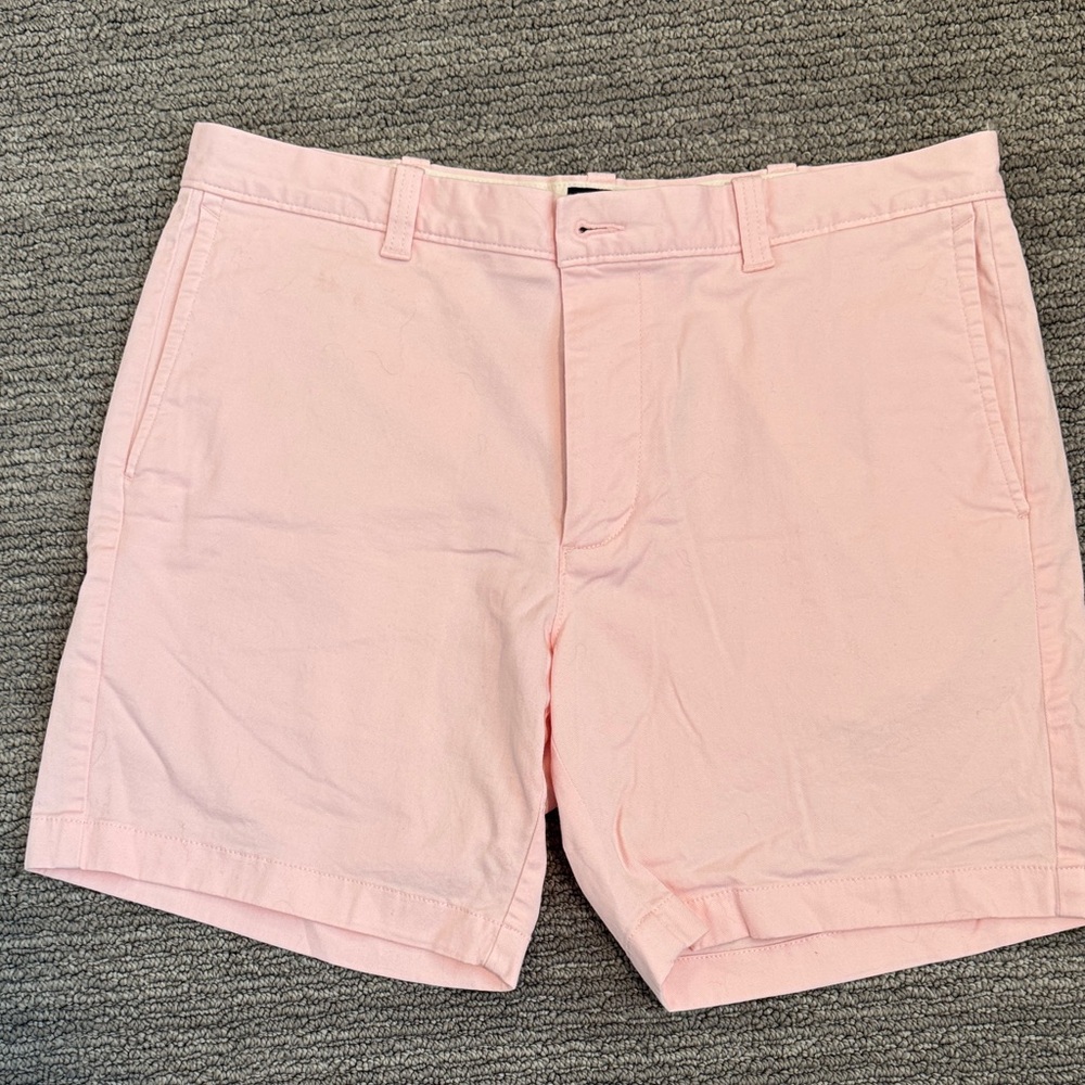 J. Crew Light Pink Flat Front Men's Shorts